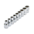 Set chei tubulare, E10-E24, 1/2" tip torx, 9 piese, Asta