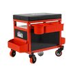 Taburet, scaun pentru atelier cu sertar, 33,5x27x17cm 135kg, Verke