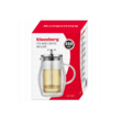 Infuzor din sticla, transparent, pentru cafea, ceai si lapte, 350ml, Klausberg