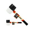 Ciocan din cauciuc cu maner din lemn, cap rotund 910 g, Verke