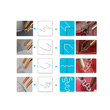 Set 800 anse, capse pentru pistol de lipit, sudat si reparat plasticul, 8 tipuri, Red Technic