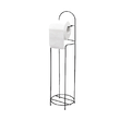 Suport pentru hartie igienica, metal, negru, 4 role Sepio
