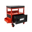 Taburet, scaun pentru atelier cu sertar, 33,5x27x17cm 135kg, Verke