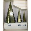 SET 3 BURGHIE CONICE 4-39MM, Silver, S0321 