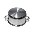 Oala pentru fiert cu abur, din inox, cu capac, 5 litri, 24 cm, Klausberg