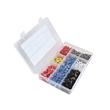 Set pini terminali izolati, sertizabili, borne electrice de imbinare, 1200 piese, Asta