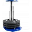 Cric pneumatic, perna 3.5 Tone, cu roti si maner scurt, Baug