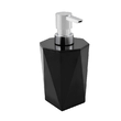 Dozator sapun lichid, model diamant, negru, Sepio