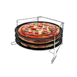 Tava pentru pizza cu strat de marmura, baza din otel, set 4 elemente, 38,5 x 24,3 x 19,6 cm,  Kinghoff