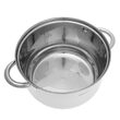 Set de 3 oale din inox cu capac sticla, dimensiuni 16cm, 18cm, 20 cm, gri, Kinghoff