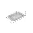 Tava din inox, cu capac transparent, pentru unt, 19x12x7cm, Kinghoff
