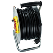 Rola prelungitor cablu cu cadru metalic 25 metri 3 x 2,5 mm Black