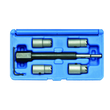 Trusa de freze pentru curatare locas injector, rectificare scaun injectoare, 15, 17, 19 mm, 6 piese Satra