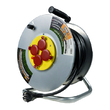 Rola prelungitor cablu cu cadru metalic 50 metri 3 x 2,5 mm Black