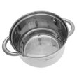 Set de 4 oale din inox cu capac sticla, dimensiuni 16cm, 18cm, 20cm, 24 cm, Kinghoff