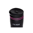 Termos, inox, capacitate 380ml, negru cu linii roz, Klausberg