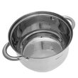 Set de 4 oale din inox cu capac sticla, dimensiuni 16cm, 18cm, 20cm, 24 cm, Kinghoff