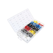 Set pini terminal sertizabili, cu izolatie, 660 piese, pentru cabluri electrice, Asta