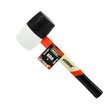 Ciocan din cauciuc cu maner din lemn, cap rotund 660 g, Verke