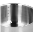 Cratita din inox cu capac sticla, 1.5litri, 16cm,fund termic multistrat, Kinghoff