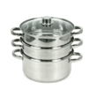 Set de 4 piese, oala pentru fiert cu abur, inox, 24 cm 5 litri Kinghoff