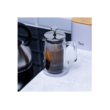 Infuzor transparent, din sticla, cu perete dublu, pentru cafea, ceai si lapte, 350ml, Klausberg