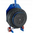 Cric pneumatic, perna 3.5 Tone, cu roti si maner scurt, Baug