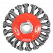 Perie sarma circulara cu toroane, 100mm, M14, sarma impletitata, Verke