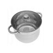 Oala din inox cu capac din sticla, 24cm,Fund termic multistrat, 8.6l Klausberg