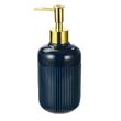 Dozator manual de sapun lichid, 250ml, ceramica, albastru marin, Sepio

