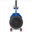 Cric pneumatic, perna 3.5 Tone, cu roti si maner scurt, Baug