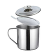 Recipient pentru stercurarea uleiului, cu capac si sita cu filtru, otel, 1,2 litri, Kinghoff