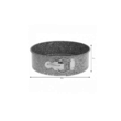 Forma pentru tort, marmorata, gri, 24cm, Klausberg