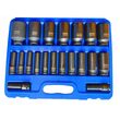 Trusa tubulare impact 1/2", 10 - 38 mm, lungi, 20 piese, Silver