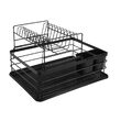 Suport pentru vase cu 2 nivele, negru, otel-plastic 43 x 32 x 27 cm, Kinghoff