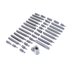 Trusa biti, imbusuri hexagonale, torx, 40 piese, cutie metalica, Asta