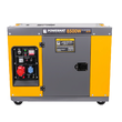 Generator de curent pe motorina 8.5 kW, pornire la cheie, 2 in 1 monofazic si trifazic, motor in 4 timpi 15CP, stabilizator de tensiune AVR, Powermat

