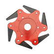 Disc pentru motocositoare cu 6 lame, compatibil cu iarba mare, arbusti, stuf, buruieni,  Powermat