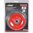 Perie sarma tip cupa, cu toroane, otel, 125mm, M14, pentru polizor, Verke