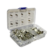 Set papuci electrici neizolati cu gaura, din cupru, 65 piese, Asta