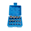 Trusa cheie tubulare tip E, 1/4"-3/8"-1/2" 14 piese, Satra