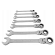Set de 7 chei combinate, cu clichet, balama, 8-19mm, Verke