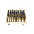Trusa burghie cobalt, 8 piese, Silver