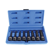Set chei tubulare de impact tip torx, T30 - T80 1/2", 8 piese, Asta