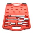 Trusa extractoare pentru pivoti, rotule, capete de bara, 5 piese, Silver
