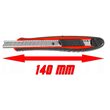 Cutter 9mm, lama pliabila, 140mm,  Verke