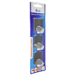 Set 3 agatatori cuier autoadezive, dreptunghiulare, inox, Sepio