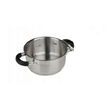 Oala din inox cu capac sticla, 0.5litri, 12cm, fund termic multistrat, Kinghoff