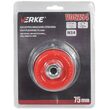 Perie sarma tip cupa, cu toroane, otel, 75mm, M14, Verke