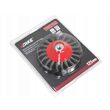 Perie de sarma circulara, cu toroane, otel inoxidabil, 125mm, M14, pentru polizor, Verke
